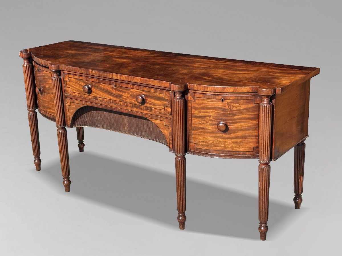 19th-century William IV Period Mahogany Sideboard-photo-3