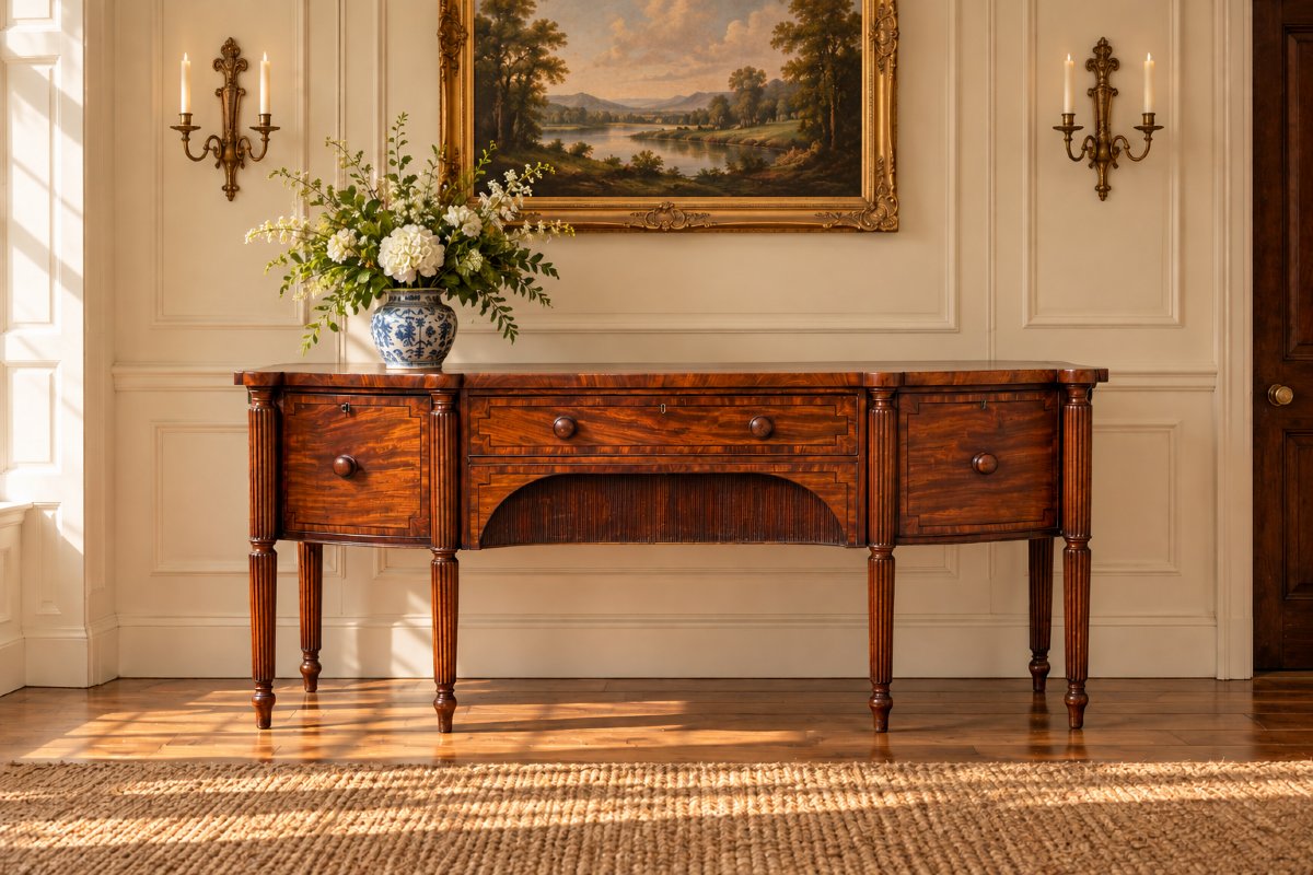 19th-century William IV Period Mahogany Sideboard-photo-8