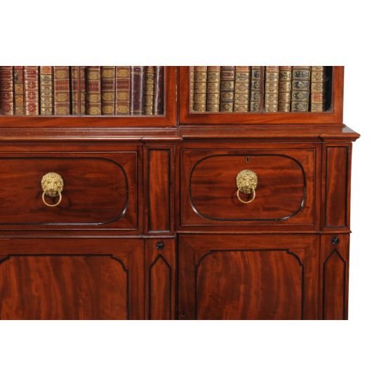 19th Century Stunning George IV Period Secretaire Library Bookcase-photo-1