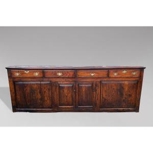 17th Century Long Oak Dresser Base