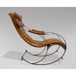 19ème Siècle, Fauteuil à Bascule de Campagne par Peter Cooper pour R.W. Winfield