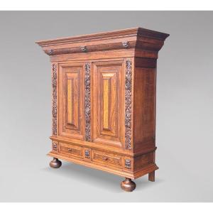 19th Century Dutch Renaissance Rosewood Cabinet 