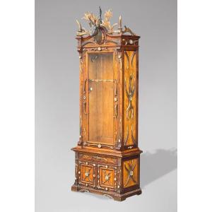 19th Century Black Forrest Antler Gun Cabinet