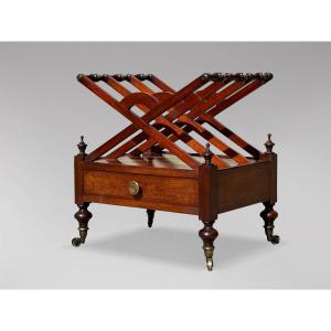 19th Century Regency Period Mahogany Canterbury
