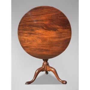 18ème Siècle, Table Tripode en Acajou d'Époque George III