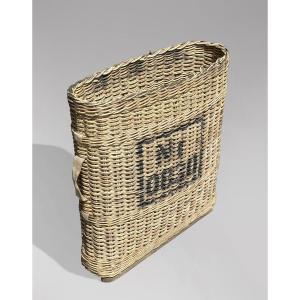 Authentique Panier d'Obus d'Artillerie en Osier de la Seconde Guerre Mondiale