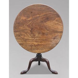 18ème Siècle, Table Tripode en Acajou d'Époque George III