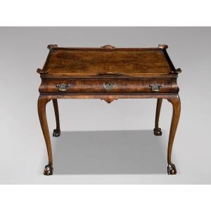Table en Ronce de Noyer du Début du 19ème Siècle, Époque Régence