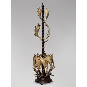 19th-century Antlers Coat Stand By J. Parker Of Woodstock