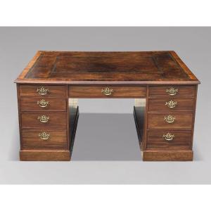 18th-century George III-period Mahogany Partners' Desk