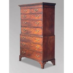18th-century George III-period Mahogany Tallboy