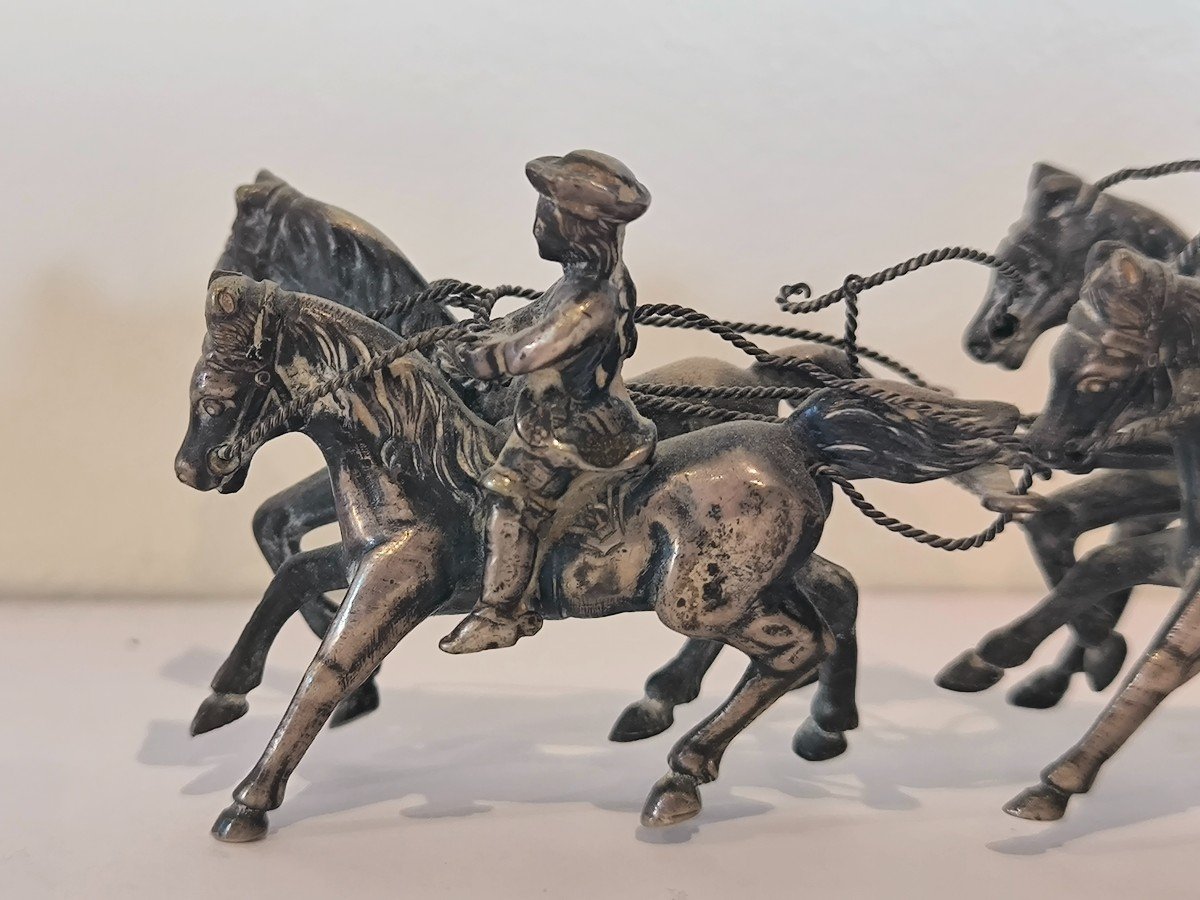Rare Carriage In Sterling Silver -photo-5