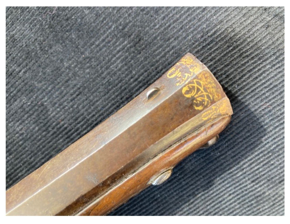 General Officer's Pistol. Signed “sauleau à Avallon”. First Empire.-photo-4