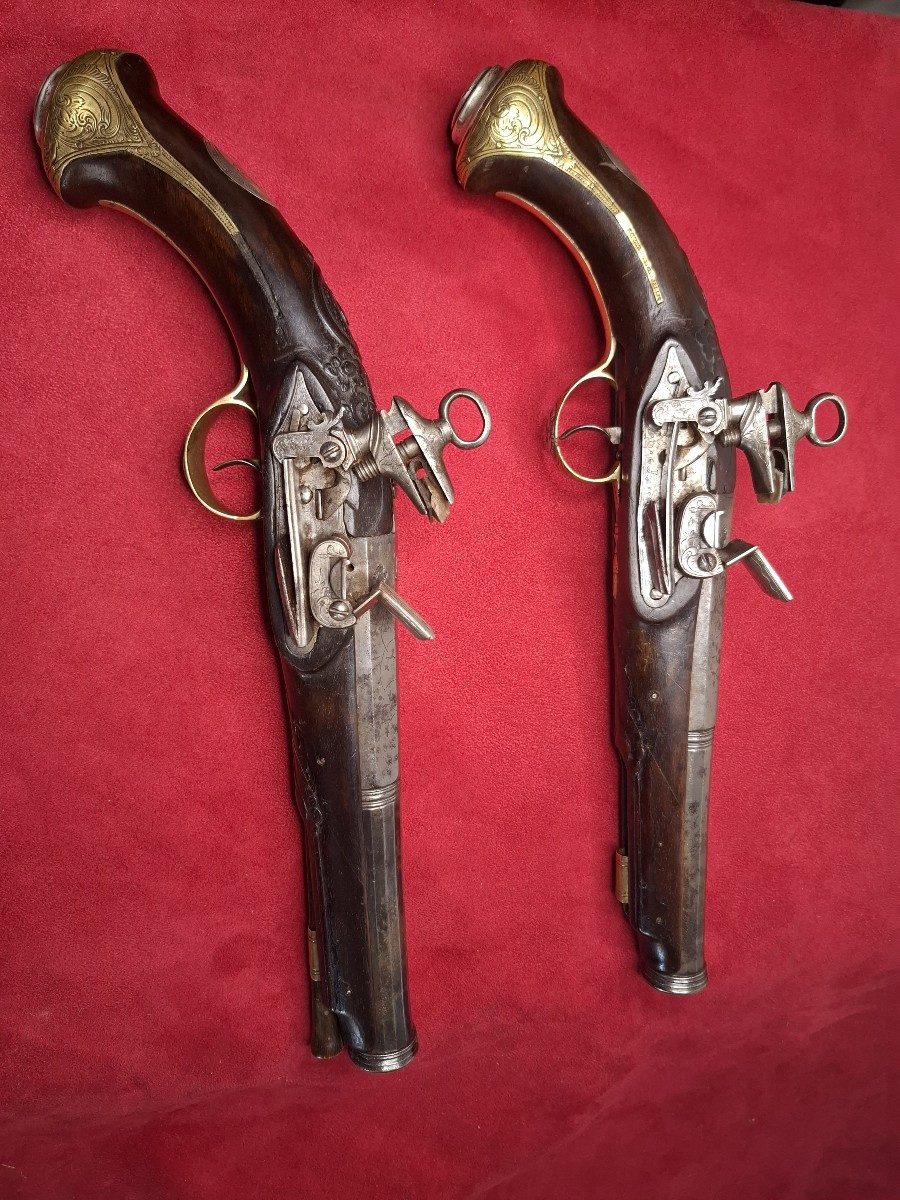 Pair Of 19th Century Catalan Pistols