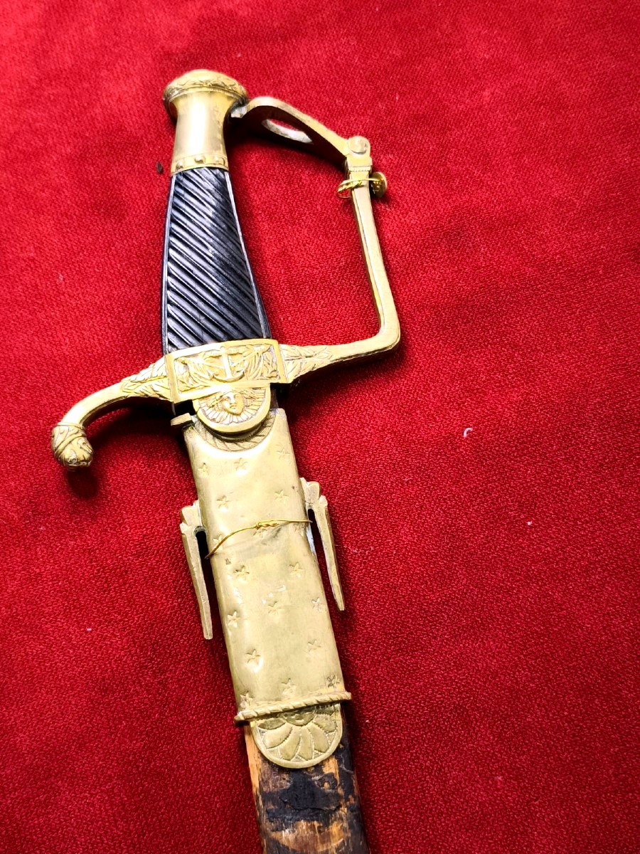 SABRE D'OFFICIER DE MARINE 1er EMPIRE-photo-1