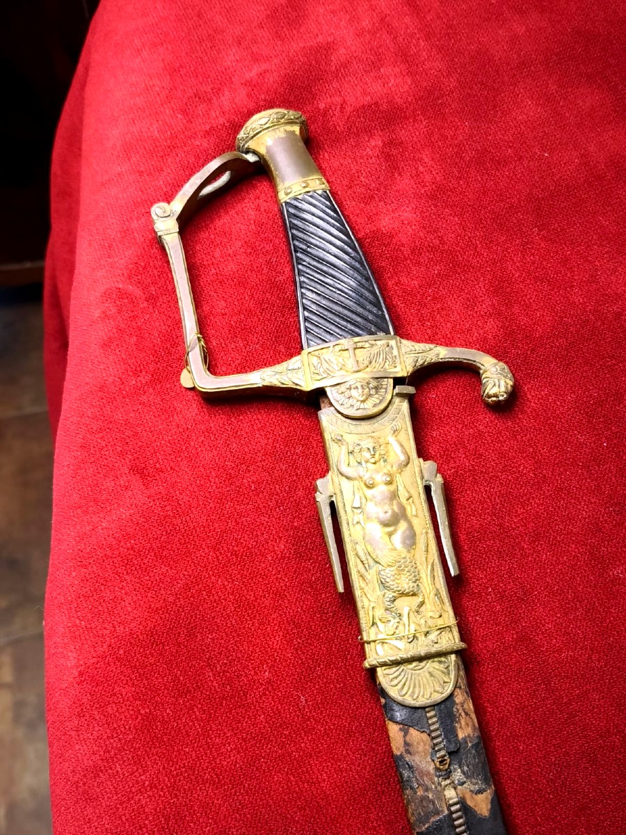 SABRE D'OFFICIER DE MARINE 1er EMPIRE