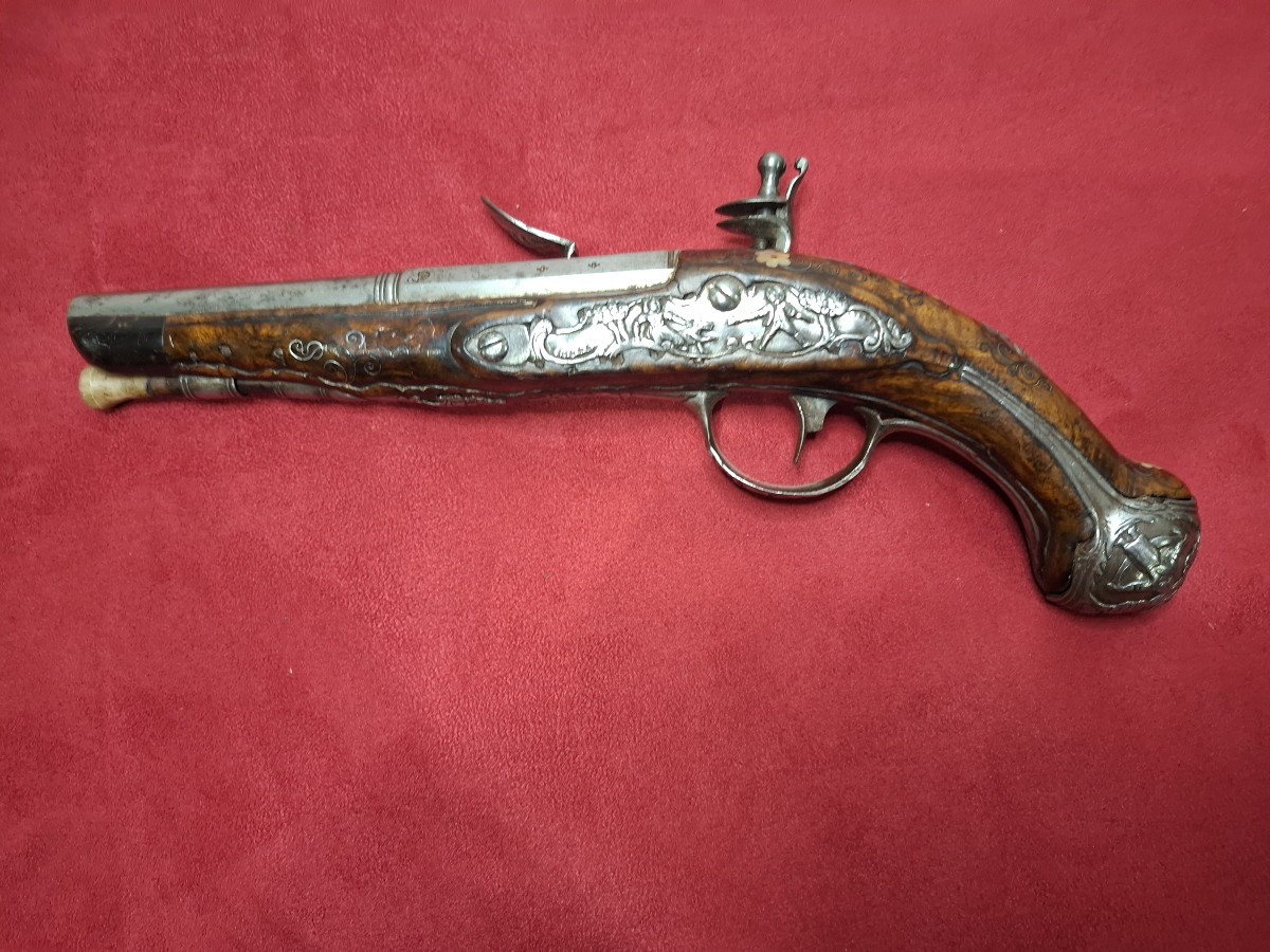 PISTOLET A SILEX  ITALIEN XVIII-photo-2