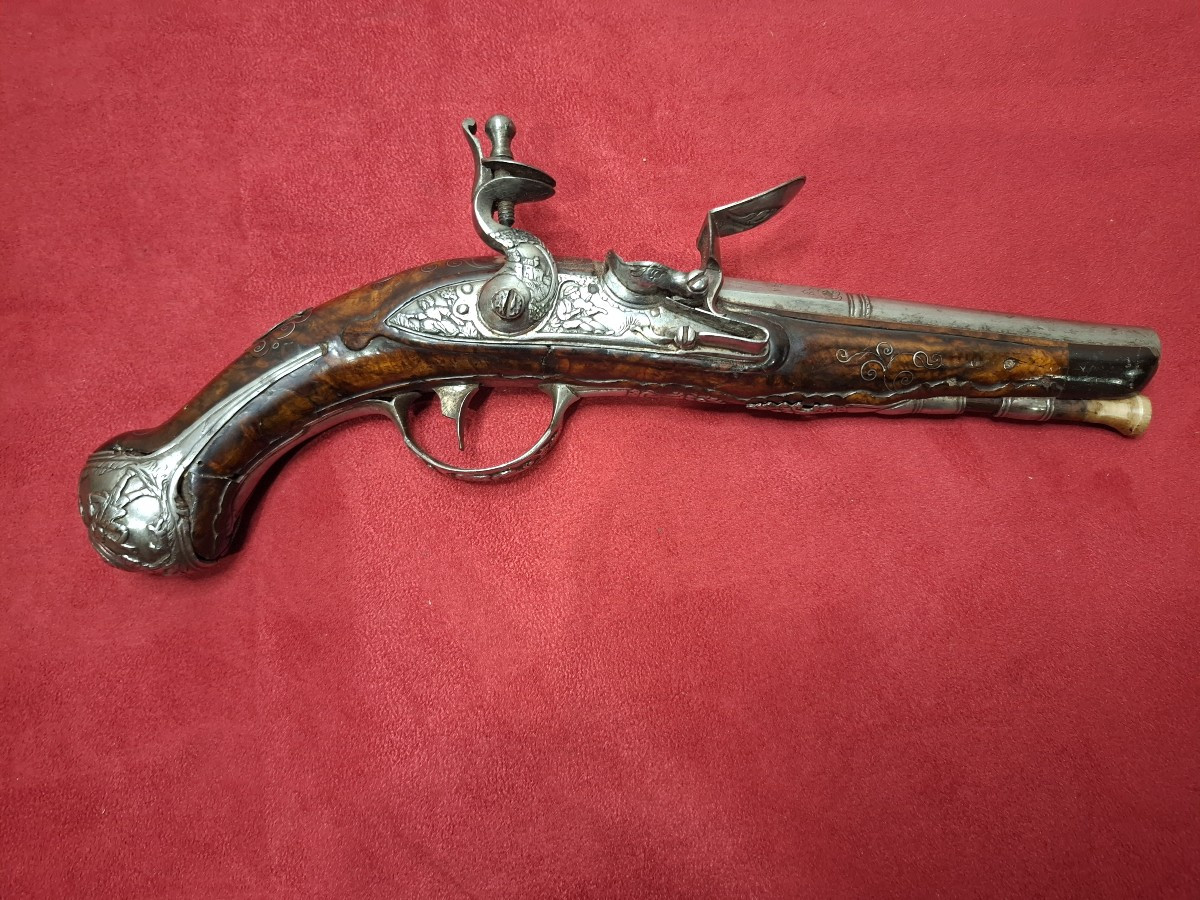 PISTOLET A SILEX  ITALIEN XVIII