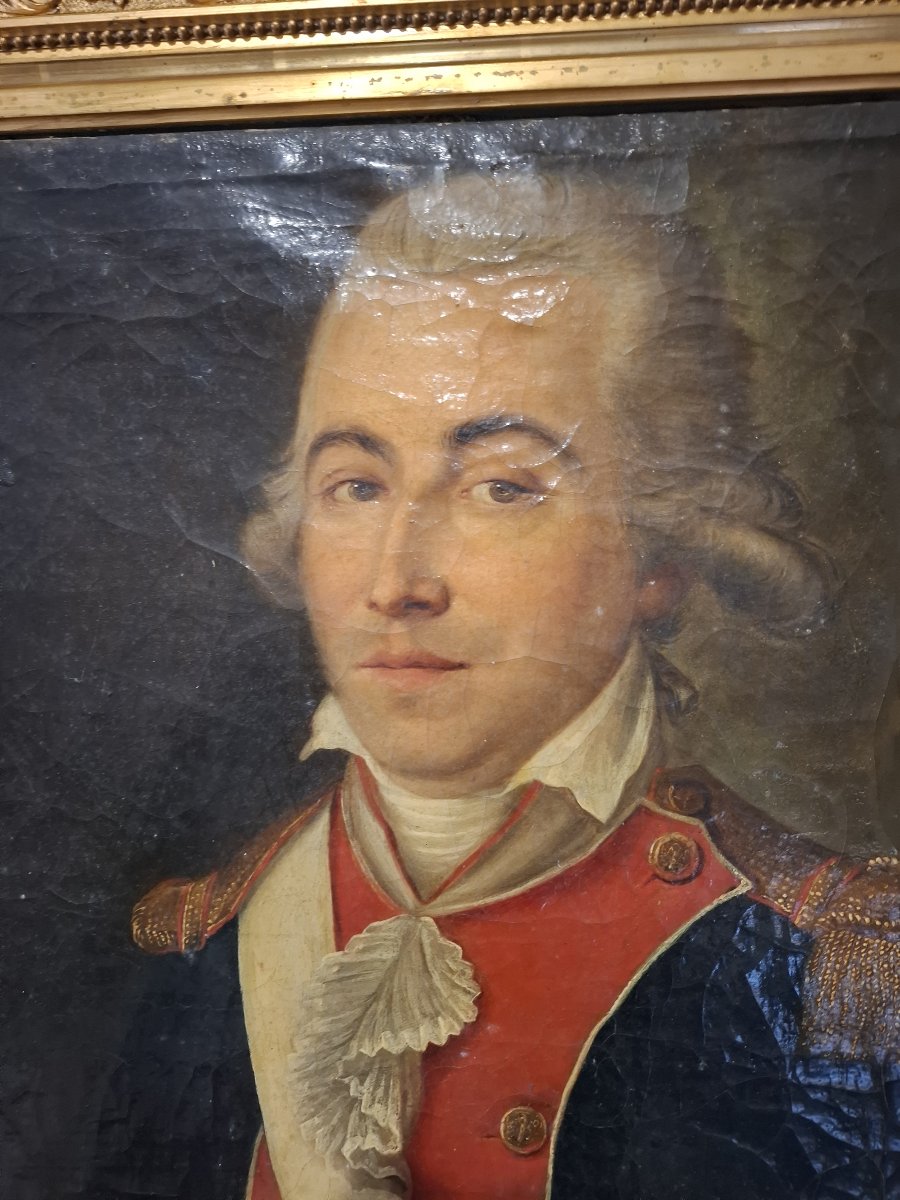 HUILE SUR TOILE FIN XVIII ème-photo-2