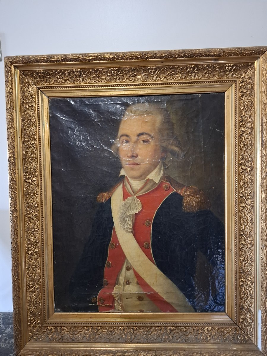 HUILE SUR TOILE FIN XVIII ème