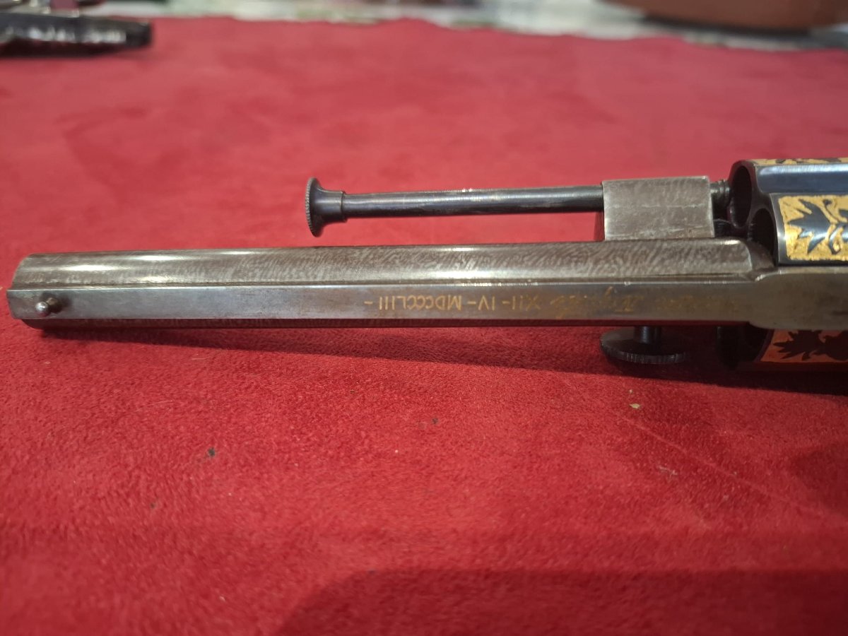 PISTOLET A BROCHE ITALIEN XIX ème-photo-2