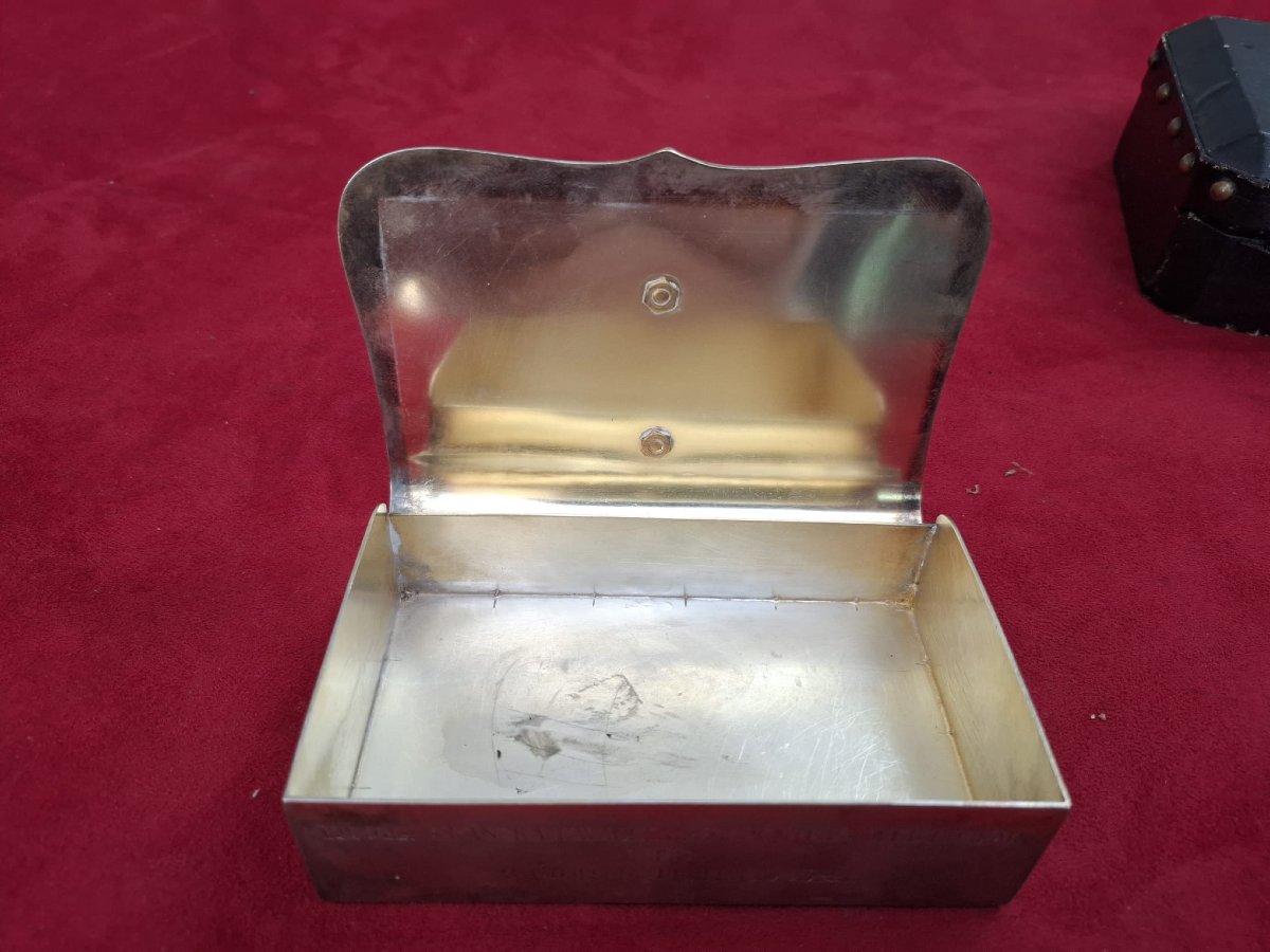 20th-century Solid Silver Box Set-photo-2