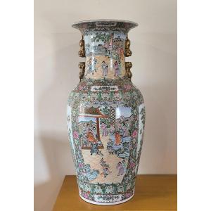 Large Canton Vase Early 20th Century 