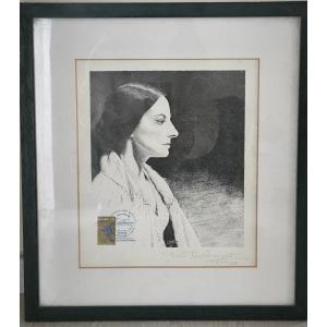 Engraving By Otton Depicting Alicia Alonso 