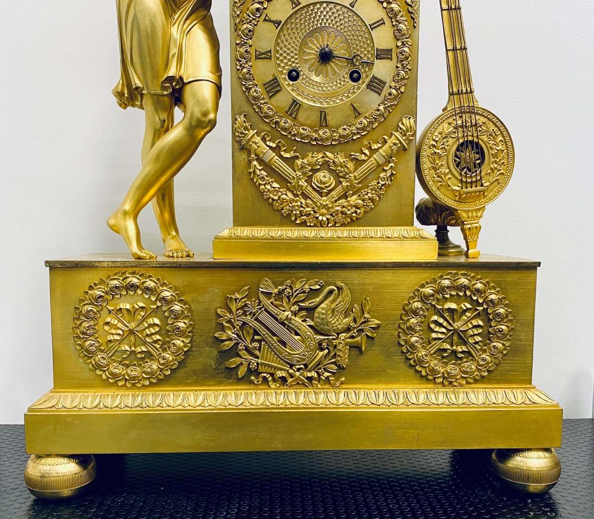 Pendulum In Gilt Bronze-photo-3