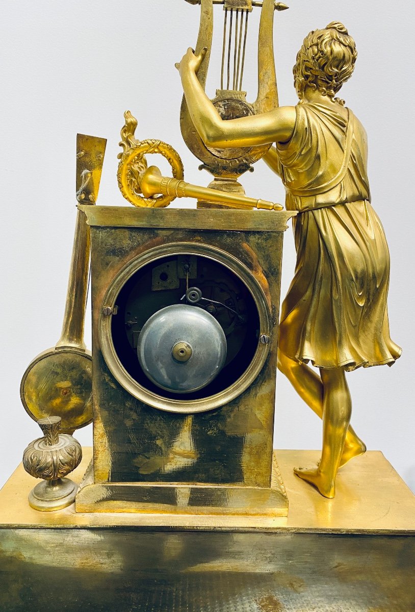 Pendulum In Gilt Bronze-photo-2