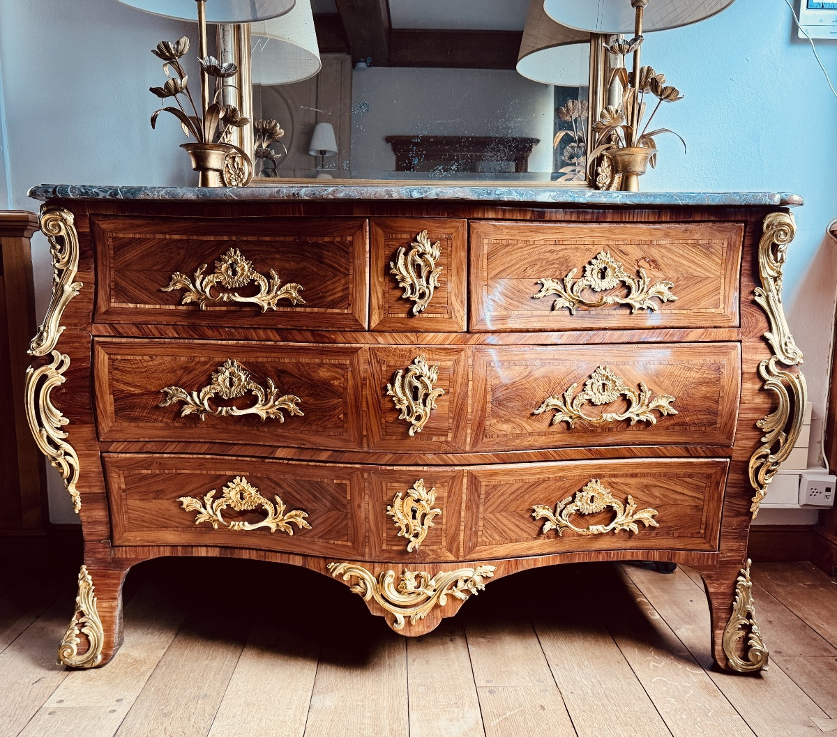 Louis XV Period Tomb Chest Of Drawers-photo-2