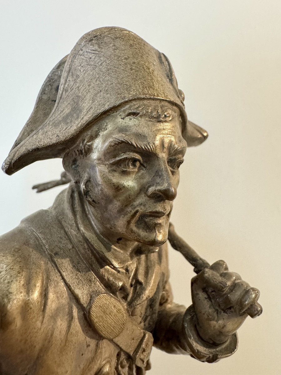 Chasseur en bronze signé Dubucand-photo-2