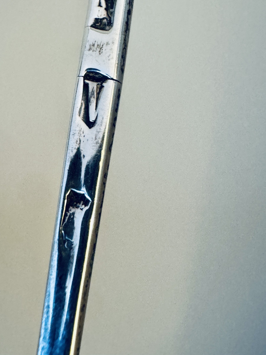 Small Solid Silver Olive Spoon-photo-1