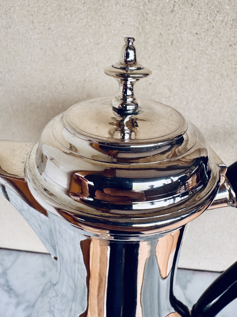 Cafetière XVIIIe en argent massif, Lausanne 1780-photo-1