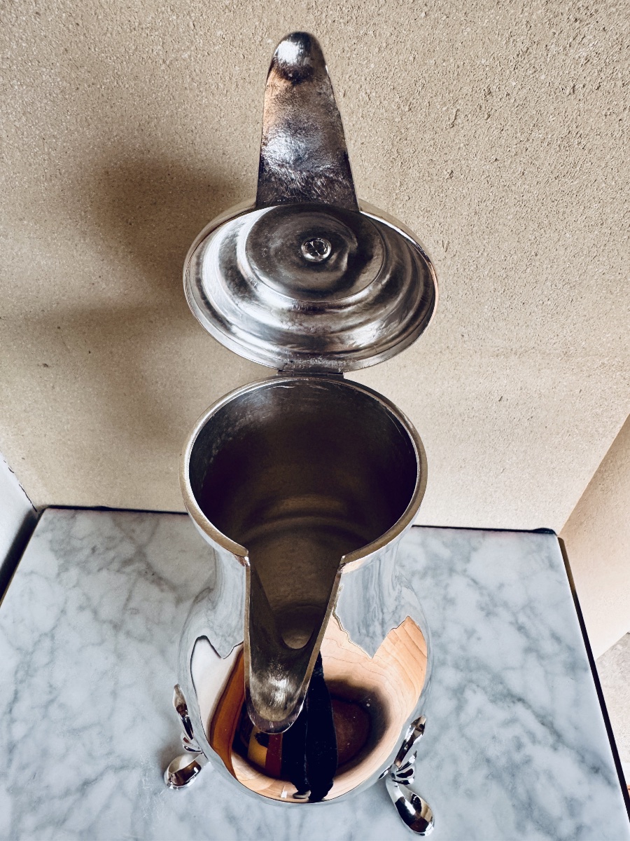 Cafetière XVIIIe en argent massif, Lausanne 1780-photo-3