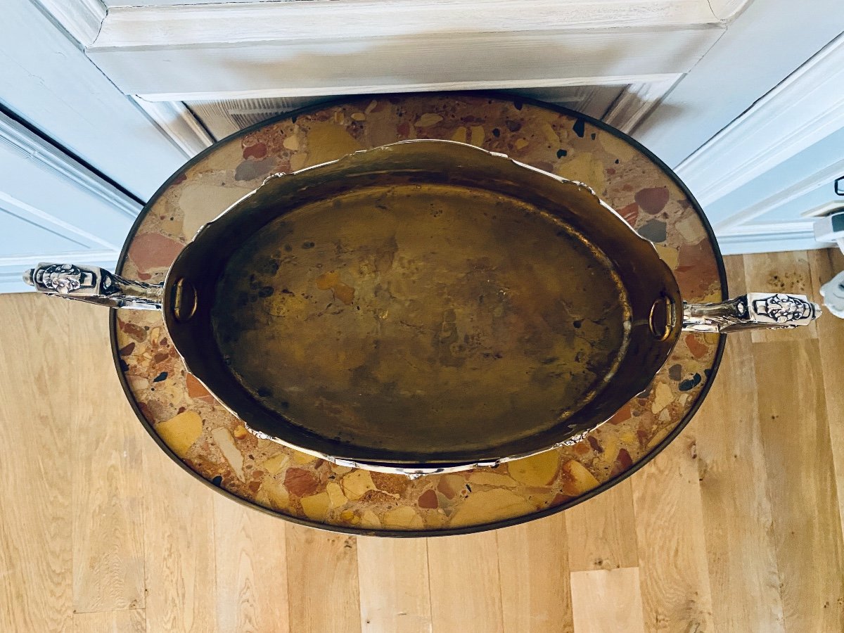 Louis XVI Style Planter In Sterling Silver-photo-3