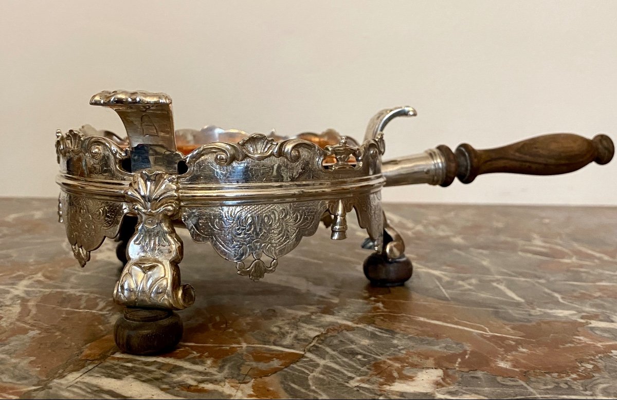 Réchaud En Argent Massif D’époque Louis XIV-photo-4
