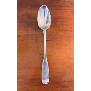 Cuiller à ragoût en argent massif, Brest 1786