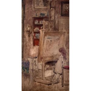 Jan Verhas (1852-1924) – « Coin d’atelier »