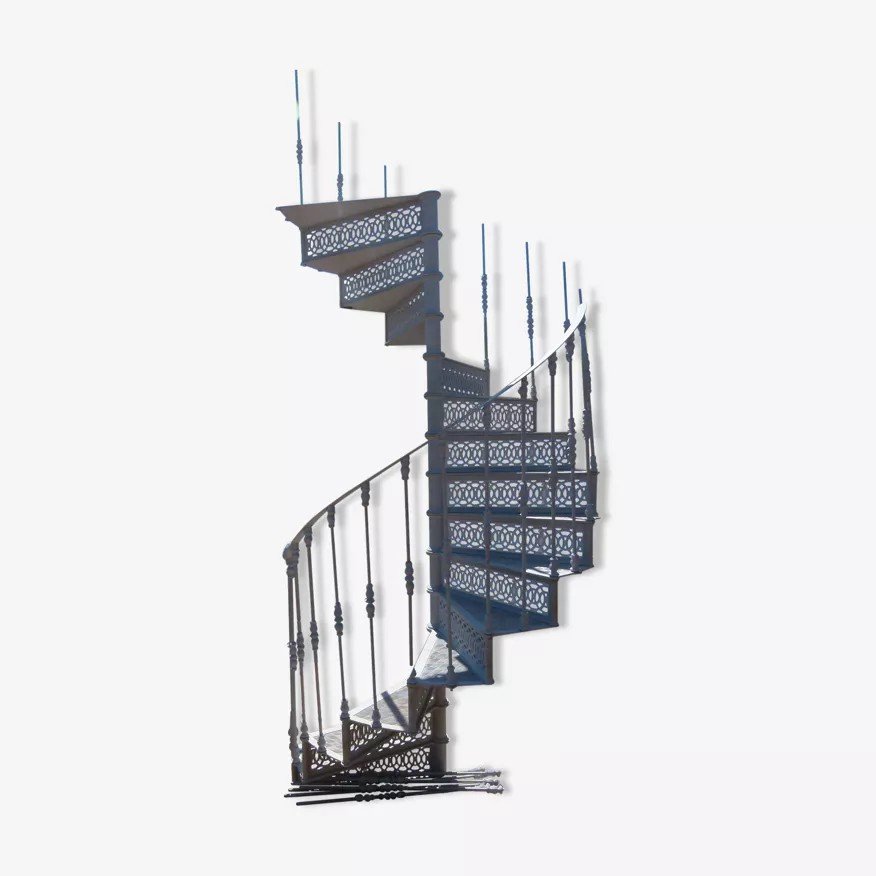 Escalier Colimaçon En Fonte XXème
