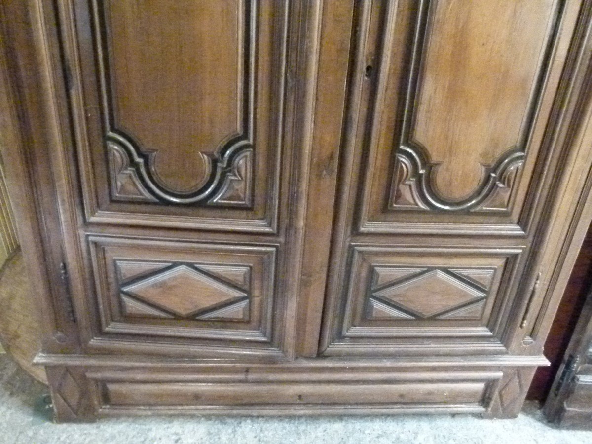 Porte Armoire Double En Noyer XIXème-photo-4