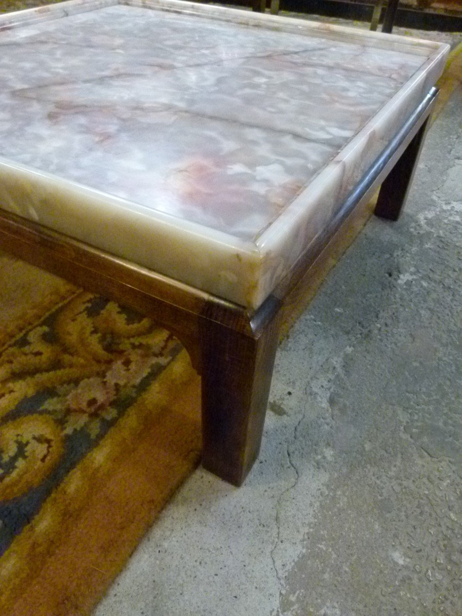 Table basse en marbre XXème-photo-3