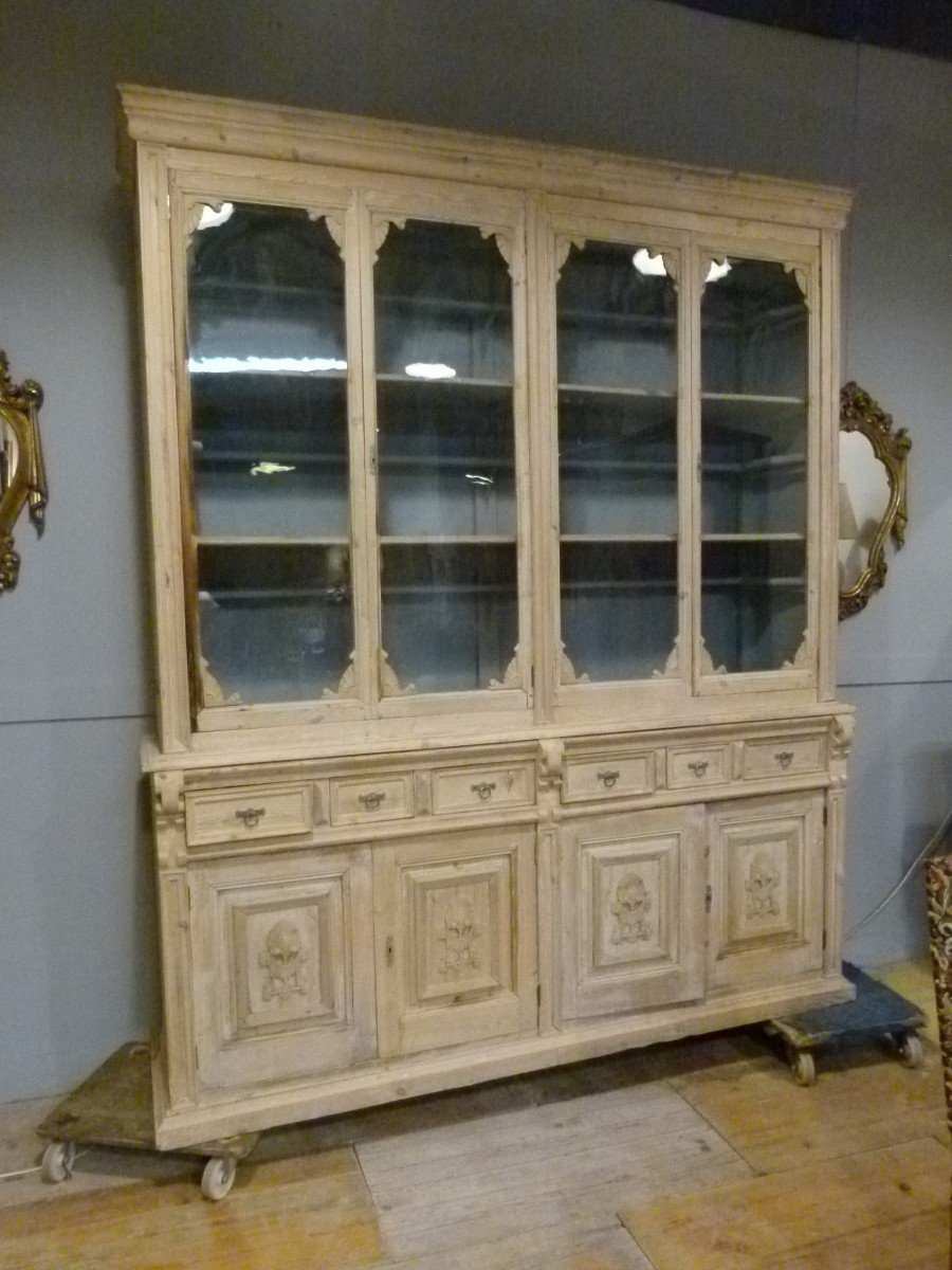 Vitrine En Bois XXème