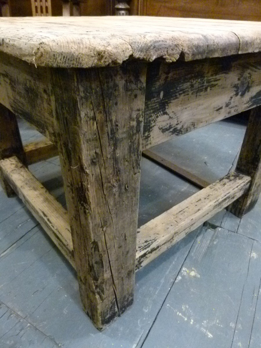 Table Basse En Bois Massif 20ème-photo-4