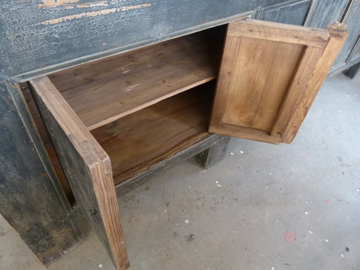 Enfilada In Painted Solid Wood Early 20th-photo-1