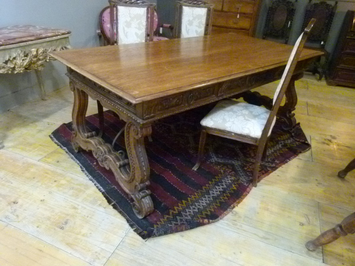 Table en chêne 20ème-photo-2