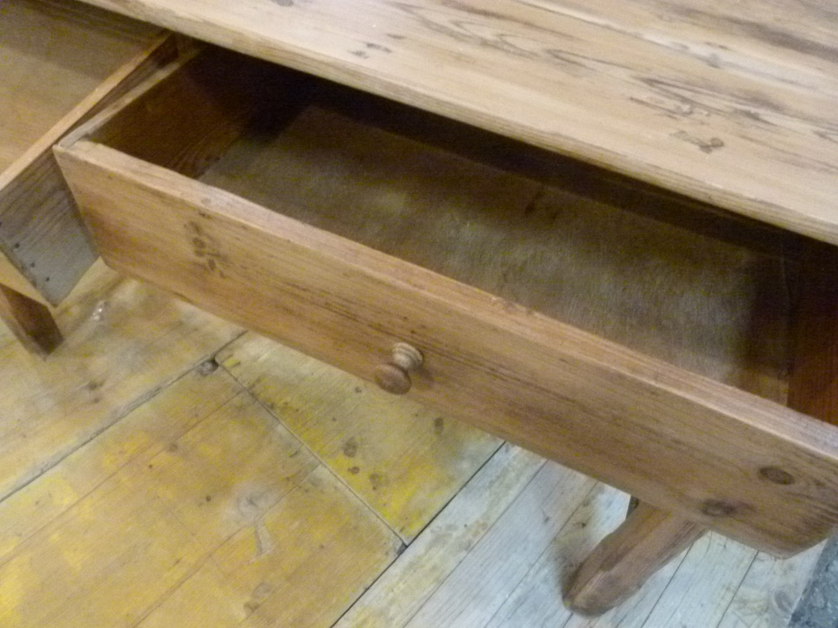 Console en bois massif 20ème-photo-3