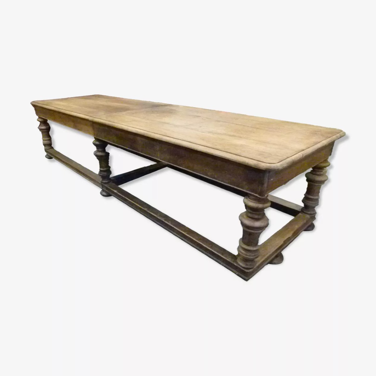 Grand table en bois massif 20ème