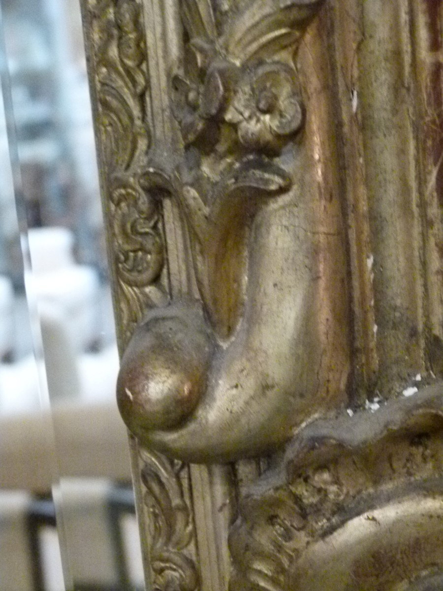 Grand miroir doré-photo-4