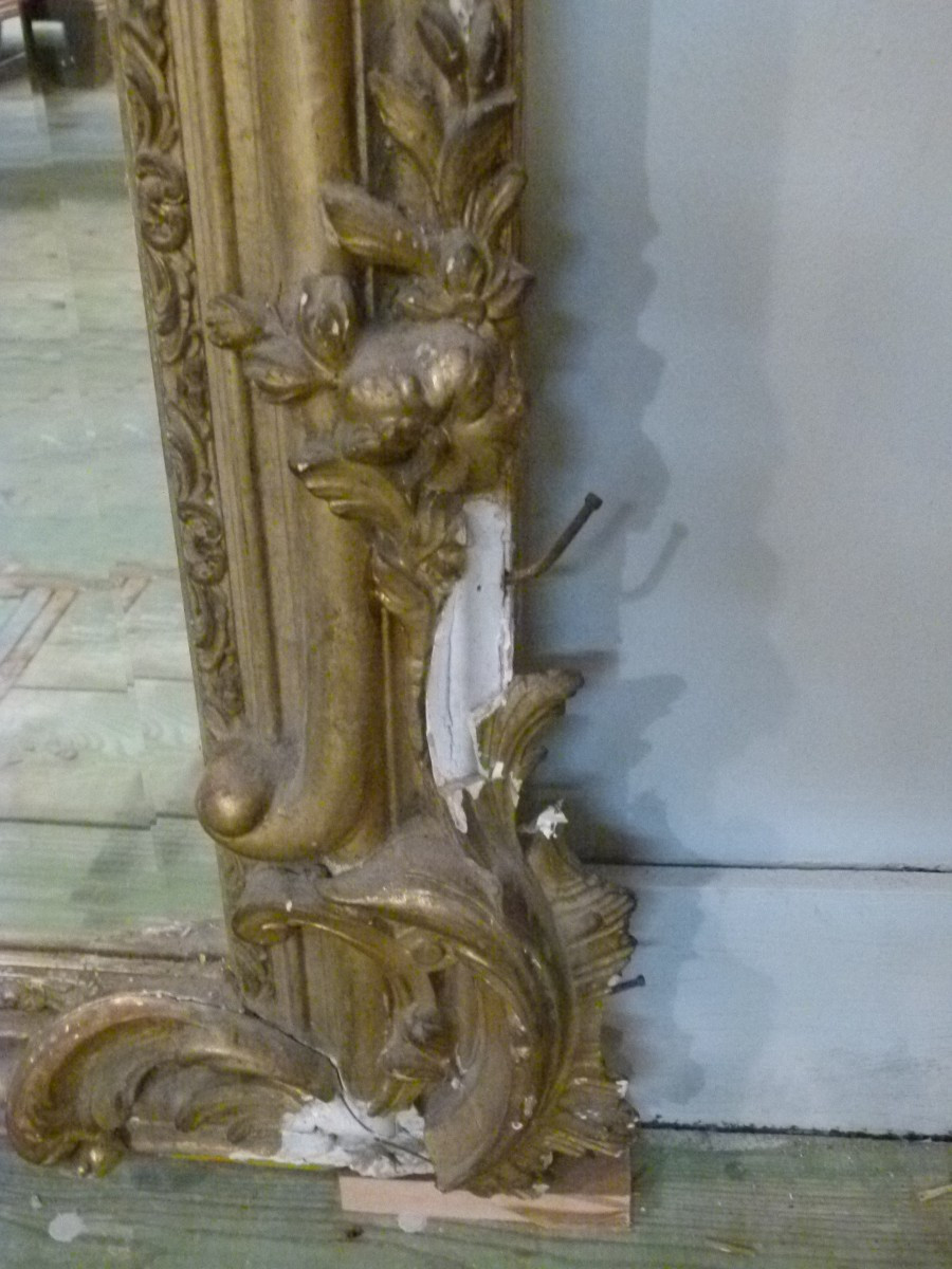 Grand miroir doré-photo-6